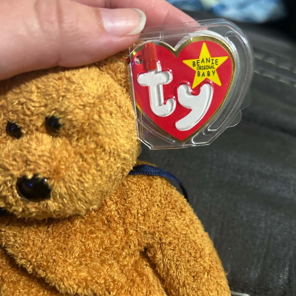 Ty Beanie Baby Fuzz the Bear - Picture 3 of 7